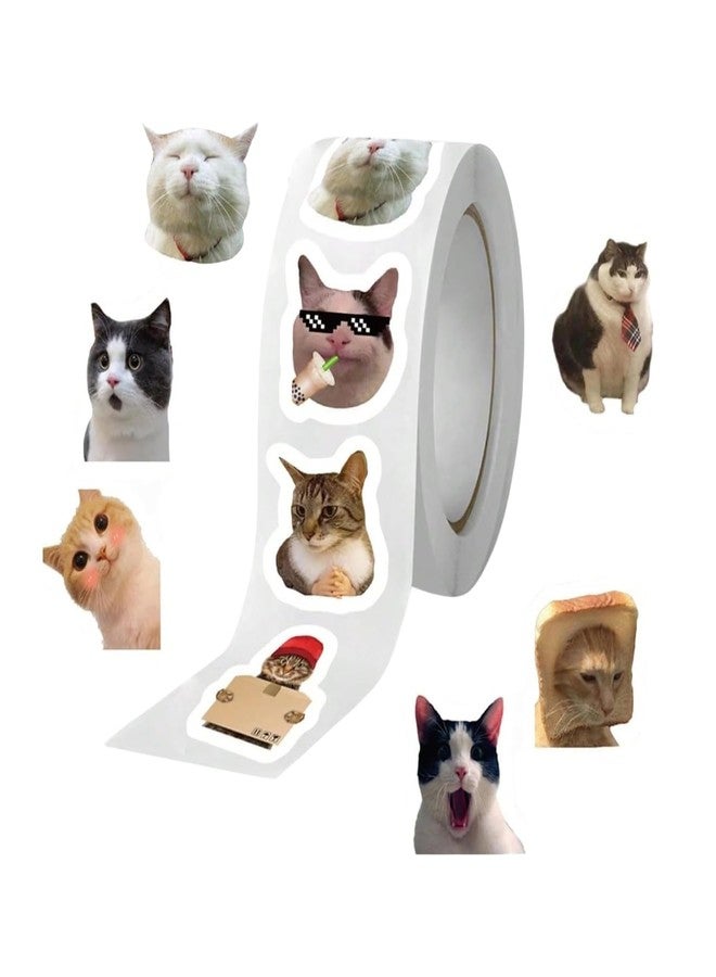 Flavizo 500pcs Cat Stickers for Kids & Adults - Decorative Cartoon Stickers for Crafts, Scrapbooking, Rewards, DIY Journals, Water Bottles, Laptops, Party Favors & School Supplies - Image 1